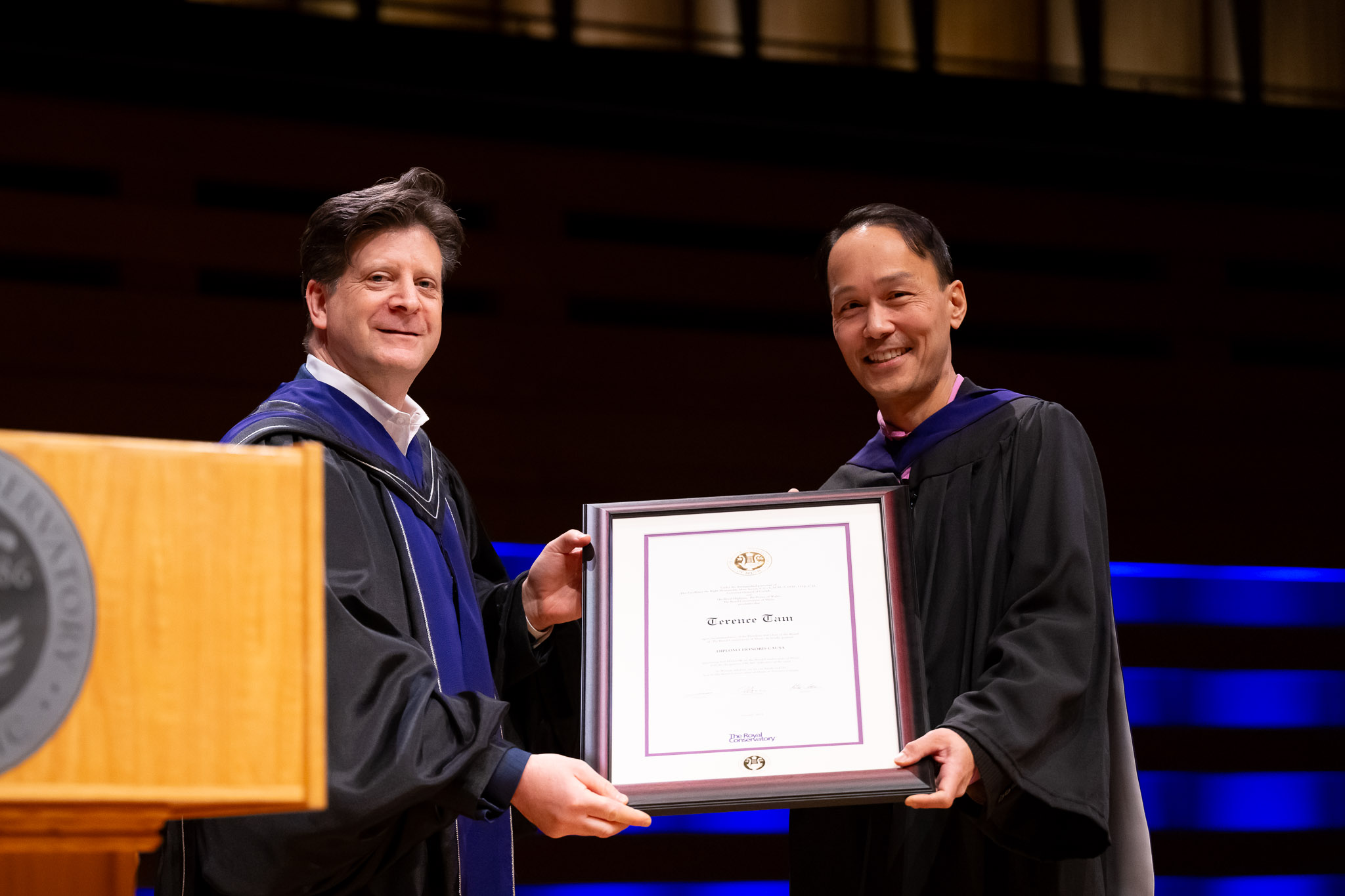 Barry Shiffman and Dr. Terence Tam